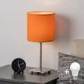 Brilagi - Lampă de birou LED NUBILA 1xE27/60W/230V portocalie