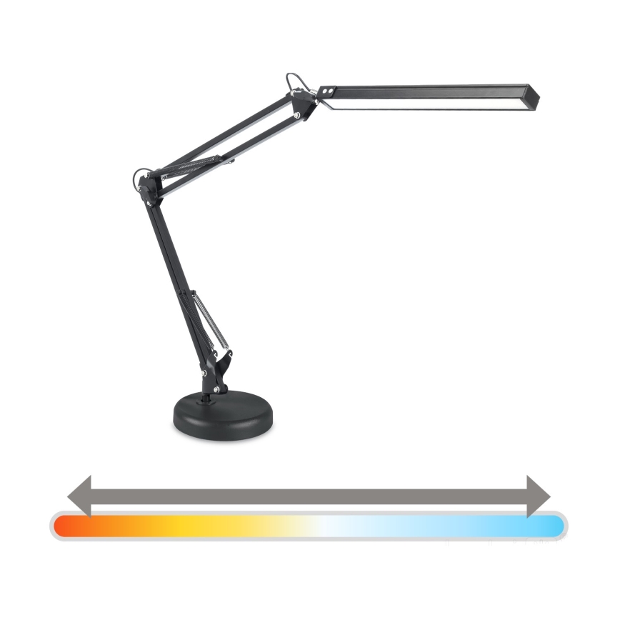 Brilagi - Lampă de birou LED reglabilă 2 în 1 USB VARIO LED/14W/5V 3000-6000K neagră
