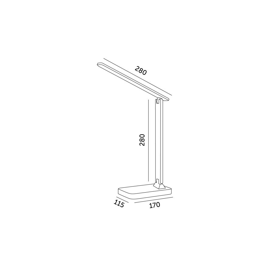 Brilagi - Lampă de birou LED reglabilă MODO LED/7W/230V 3000/4000/6500K neagră
