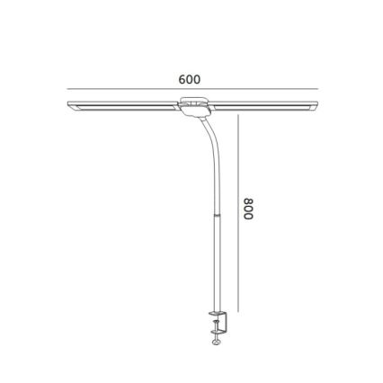 Brilagi - Lampă de birou LED reglabilă USB VARIO LED/14W/5V 3000-6000K neagră
