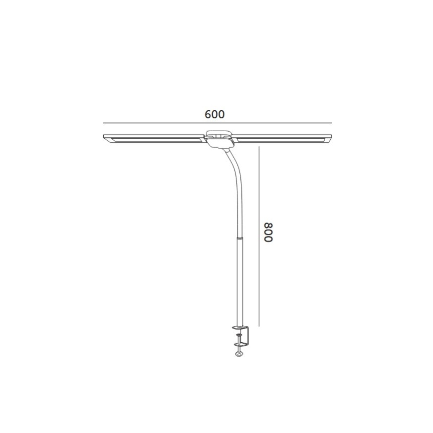 Brilagi - Lampă de birou LED reglabilă USB VARIO LED/14W/5V 3000-6000K neagră