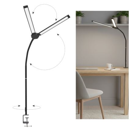 Brilagi - Lampă de birou LED reglabilă USB VARIO LED/14W/5V 3000-6000K neagră