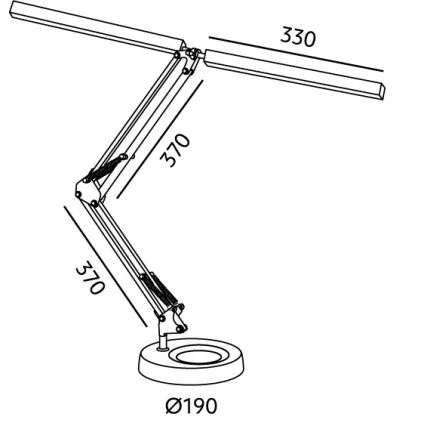 Brilagi - Lampă de birou LED reglabilă VARIO LED/15W/230V 3000-6000K albă