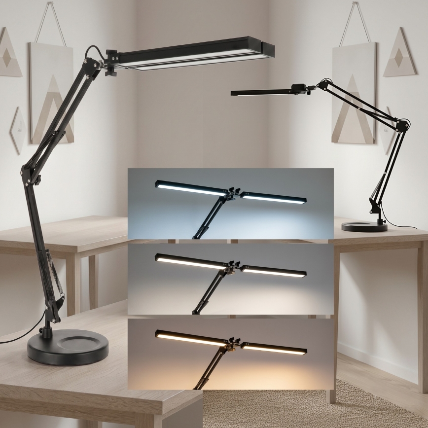 Brilagi - Lampă de birou LED reglabilă VARIO LED/15W/230V 3000-6000K neagră