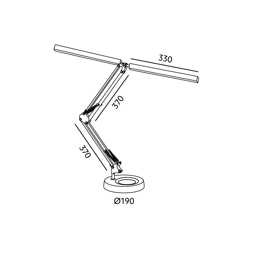 Brilagi - Lampă de birou LED reglabilă VARIO LED/15W/230V 3000-6000K neagră
