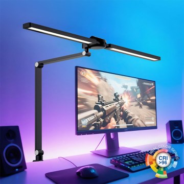 Brilagi - Lampă de birou LED RGB reglabilă, tactilă, cu clemă VARIO LED/18W/230V 3000-6500K CRI 96