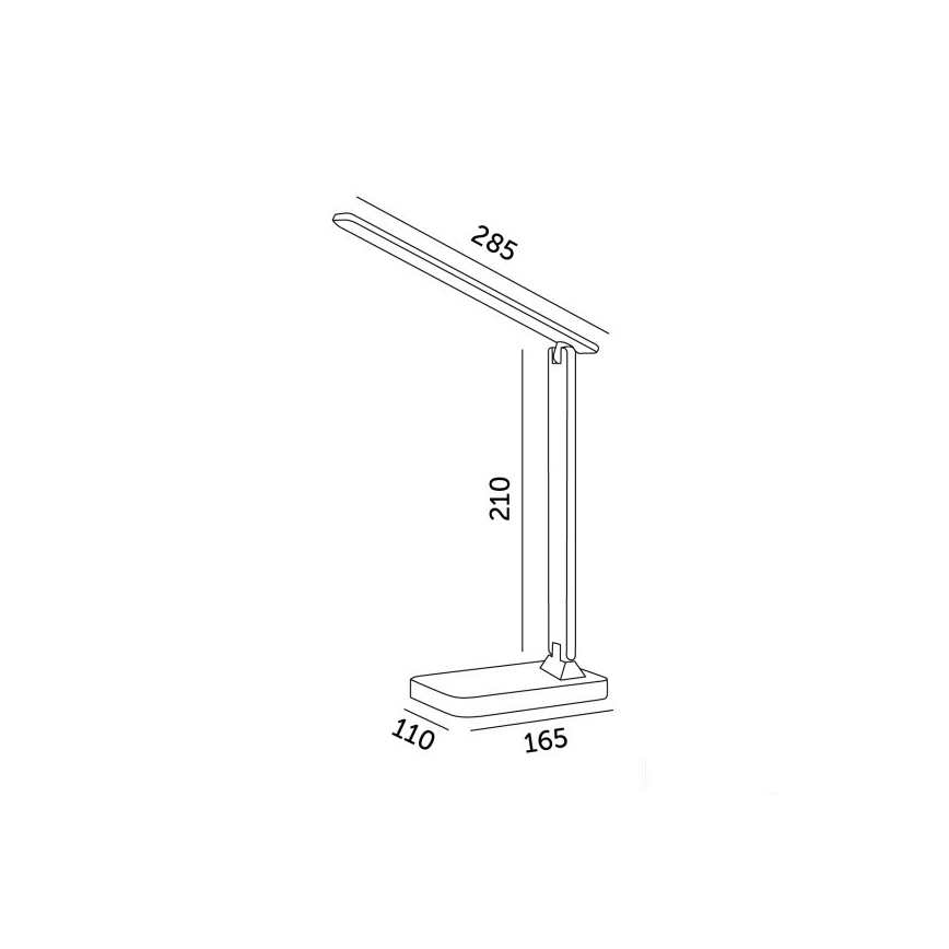 Brilagi - Lampă de birou LED RGBW reglabilă MODO LED/7W/5V 3000/4000/6500K neagră
