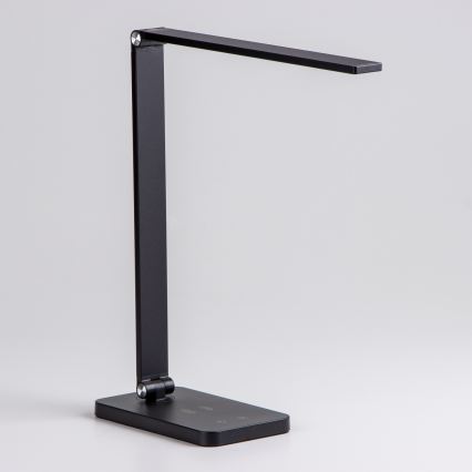 Brilagi - Lampă de masă LED reglabilă, cu senzor tactil și încărcare wireless Qi MODO CHARGE LED/7W/5V 3000/4000/6000K neagră