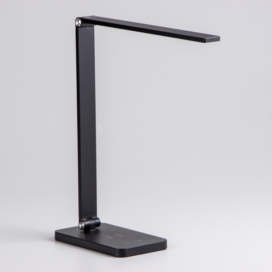 Brilagi - Lampă de masă LED reglabilă, cu senzor tactil și încărcare wireless Qi MODO CHARGE LED/7W/5V 3000/4000/6000K neagră