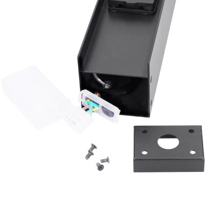 Brilagi - Lampă de exterior cu 2 prize SCHUKO, 1xG9/11W/230V, IP44, neagră