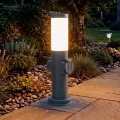 Brilagi - Lampă de exterior cu 2 prize SCHUKO NOVA, 1xE27/15W/230V, 40 cm, IP44, antracit