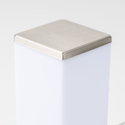 Brilagi - Lampă de exterior NOVA cu 2 prize SCHUKO, 1xE27/15W/230V, 40 cm, IP44, crom mat