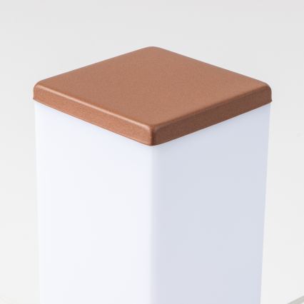 Brilagi NOVA - Lampă de exterior cu 2 prize SCHUKO, 1x E27/15W/230V, 40 cm, IP44, maro