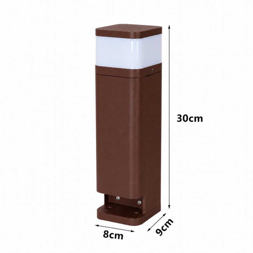BRILAGI - Lampă de exterior cu 2 prize SCHUKO PILLAR 1xG9/11W/230V IP44 maro