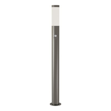 Brilagi - Lampă de exterior cu senzor de mișcare ELIA 1xE27/20W/230V IP44 100 cm crom mat