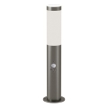 Brilagi - Lampă de exterior cu senzor de mișcare ELIA 1xE27/20W/230V IP44 50 cm crom mat