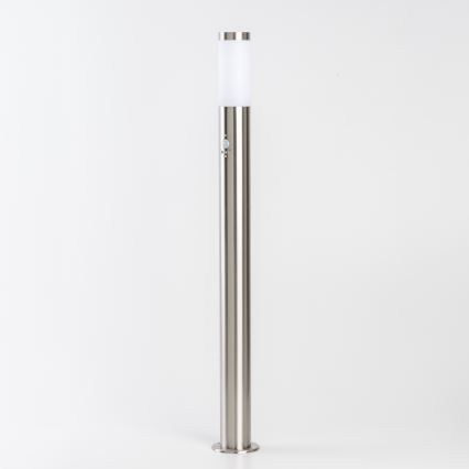 BRILAGI - Lampă de exterior cu senzor de mișcare ELIA 1xE27/20W/230V IP44 100 cm crom mat