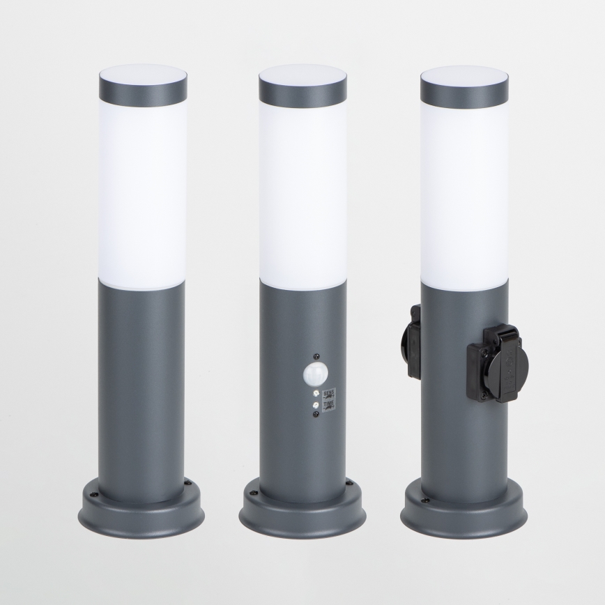 Brilagi - Lampă de exterior cu senzor NOVA 1xE27/15W/230V 40 cm IP44 antracit