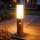 Brilagi - Lampă de exterior cu senzor NOVA 1xE27/15W/230V 40 cm IP44 maro