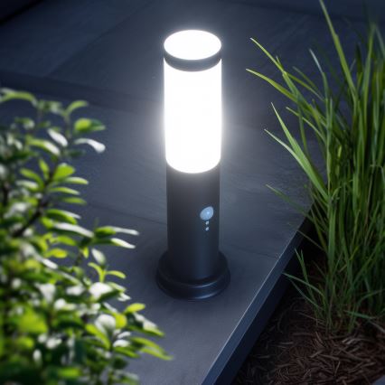 Brilagi - Lampă de exterior cu senzor NOVA 1xE27/15W/230V 40 cm IP44 neagră