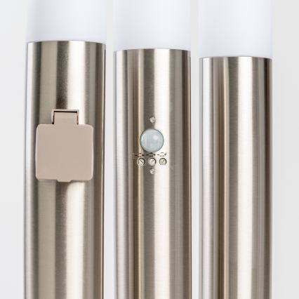 BRILAGI - Lampă de exterior ELIA 1xE27/20W/230V IP44, 50 cm, crom mat