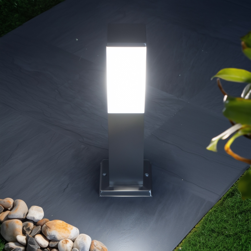 Brilagi - Lampă de exterior NOVA 1xE27/15W/230V 40 cm IP44 crom mat