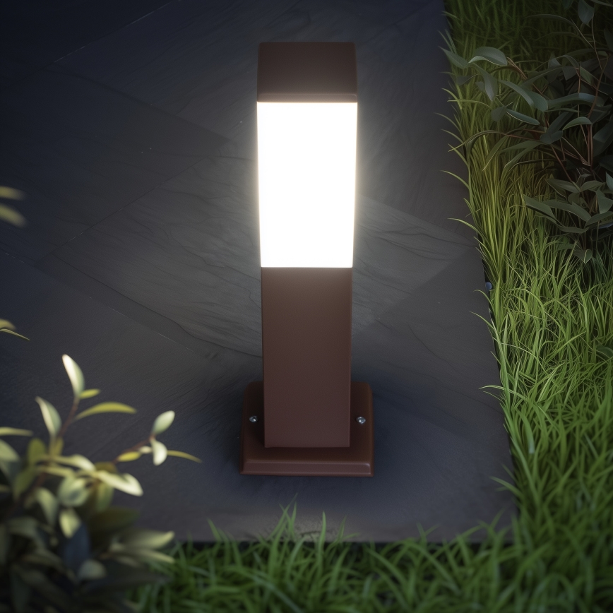 Brilagi - Lampă de exterior NOVA 1xE27/15W/230V 40 cm IP44 maro