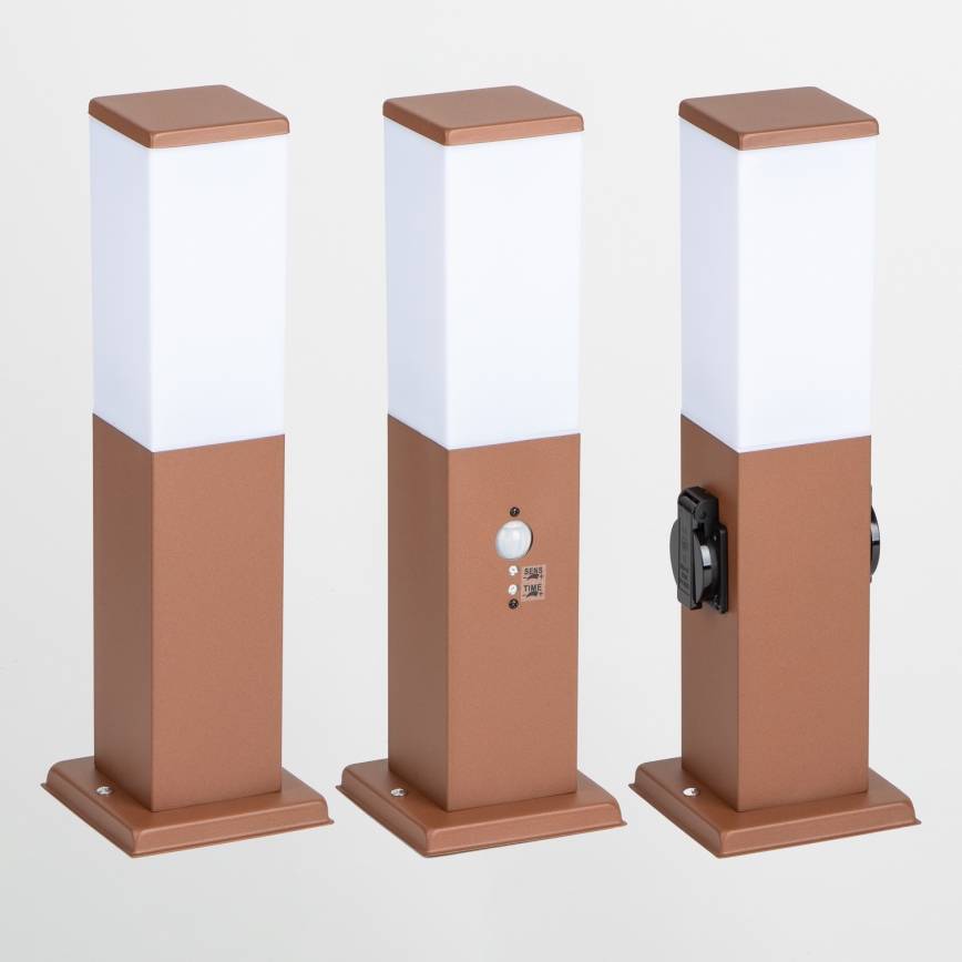 Brilagi - Lampă de exterior NOVA 1xE27/15W/230V 40 cm IP44 maro