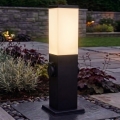Brilagi - Lampă de exterior NOVA cu 2 prize SCHUKO, 1xE27/15W/230V, 40 cm, IP44, neagră