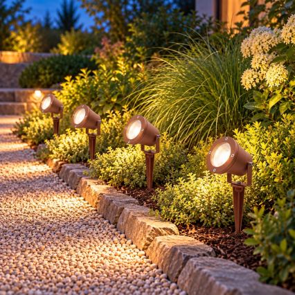 BRILAGI - Lampă de exterior TERRA 1xGU10/50W/230V IP65 culoare ruginie
