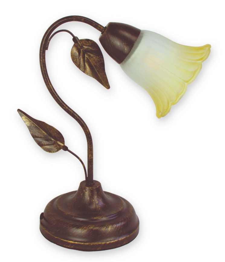 BRILAGI - Lampă de masă BLOSSOM 1xE27/40W/230V patină/alamă