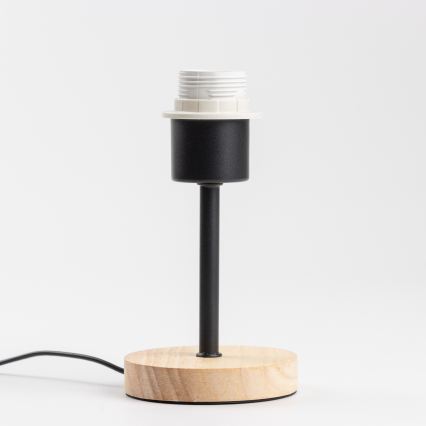 Brilagi - Lampă de masă pentru copii BOBO WOOD 1xE27/25W/230V stejar/negru/alb/iepurași