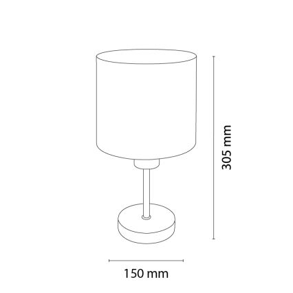 Brilagi - Lampă de masă pentru copii BOBO WOOD 1xE27/25W/230V stejar/negru/crem/iepurași