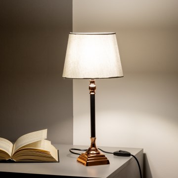 BRILAGI - Lampă de masă CERIA 1xE14/40W/230V Ø 20,5 cm negru/cupru/gri