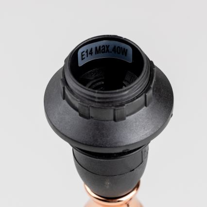 BRILAGI - Lampă de masă CERIA 1xE14/40W/230V Ø 20,5 cm negru/cupru/gri