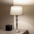 BRILAGI - Lampă de masă CERIA 1xE27/60W/230V Ø 25 cm argintiu/gri