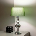 BRILAGI - Lampă de masă CERIA 1xE27/60W/230V Ø 25 cm crom lucios/verde