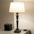 Brilagi - Lampă de masă CERIA 1xE27/60W/230V, Ø 25 cm, negru/alb