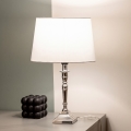 BRILAGI - Lampă de masă CERIA 1xE27/60W/230V Ø 30 cm argintie/albă