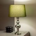 BRILAGI - Lampă de masă CERIA 1xE27/60W/230V Ø 30 cm crom lucios/verde