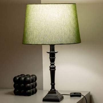 Brilagi - Lampă de masă CERIA 1xE27/60W/230V Ø 30 cm negru/verde