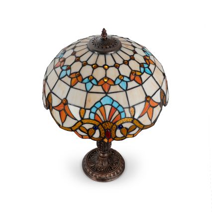 Brilagi - Lampă de masă în stil Tiffany cu vitralii MIRABELLA 2xE27/60W/230V
