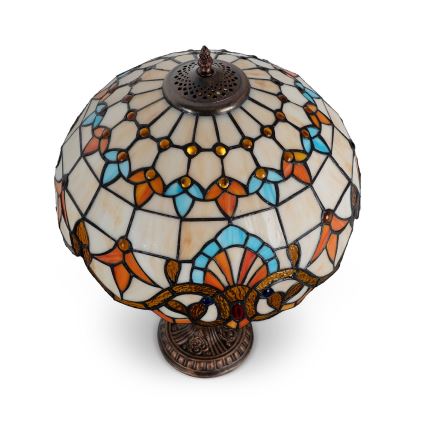 Brilagi - Lampă de masă în stil Tiffany cu vitralii MIRABELLA 2xE27/60W/230V