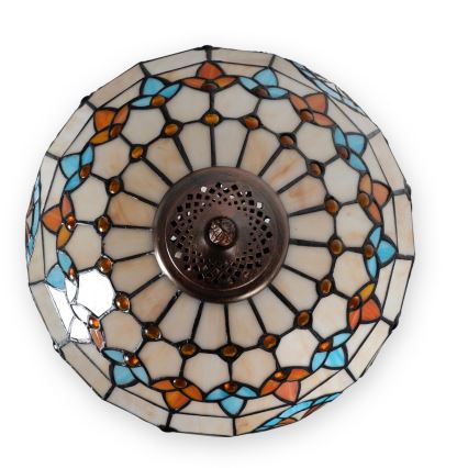 Brilagi - Lampă de masă în stil Tiffany cu vitralii MIRABELLA 2xE27/60W/230V