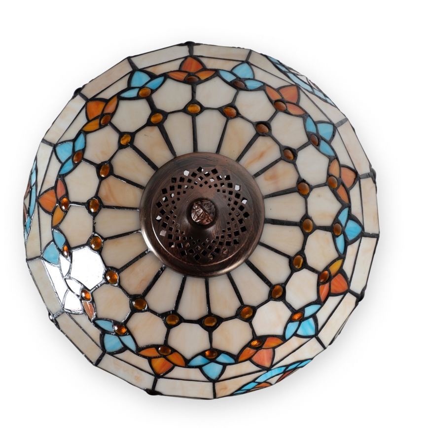 Brilagi - Lampă de masă în stil Tiffany cu vitralii MIRABELLA 2xE27/60W/230V