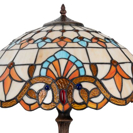 Brilagi - Lampă de masă în stil Tiffany cu vitralii MIRABELLA 2xE27/60W/230V