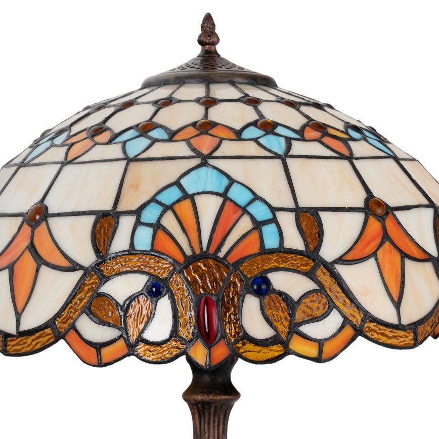 Brilagi - Lampă de masă în stil Tiffany cu vitralii MIRABELLA 2xE27/60W/230V