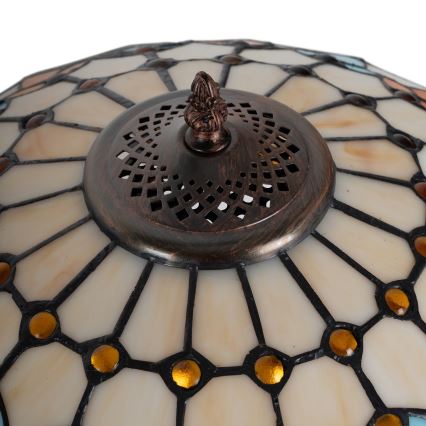 Brilagi - Lampă de masă în stil Tiffany cu vitralii MIRABELLA 2xE27/60W/230V