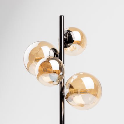 Brilagi - Lampă de masă LED MILLA 4xG9/3W/230V negru cromat/auriu