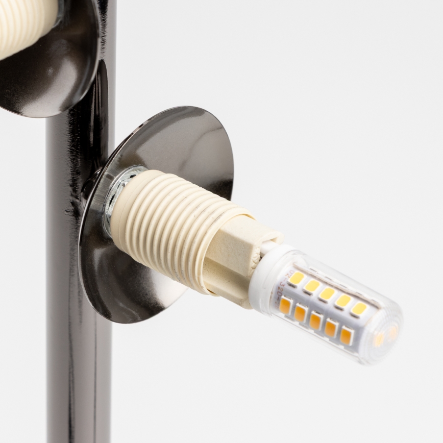 Brilagi - Lampă de masă LED MILLA 4xG9/3W/230V negru cromat/auriu